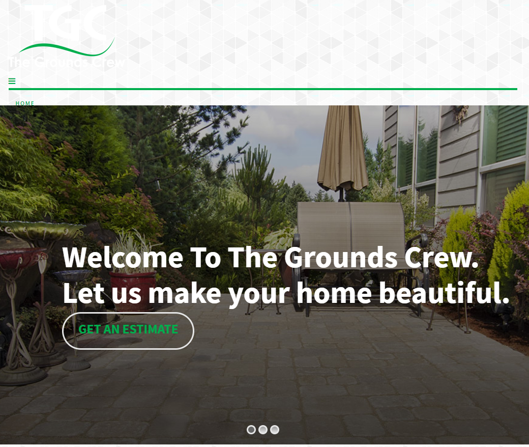 Rosario Designs TGC The Grounds Crew website